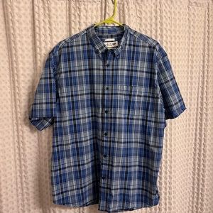 Old Navy Blue Plaid Button Up